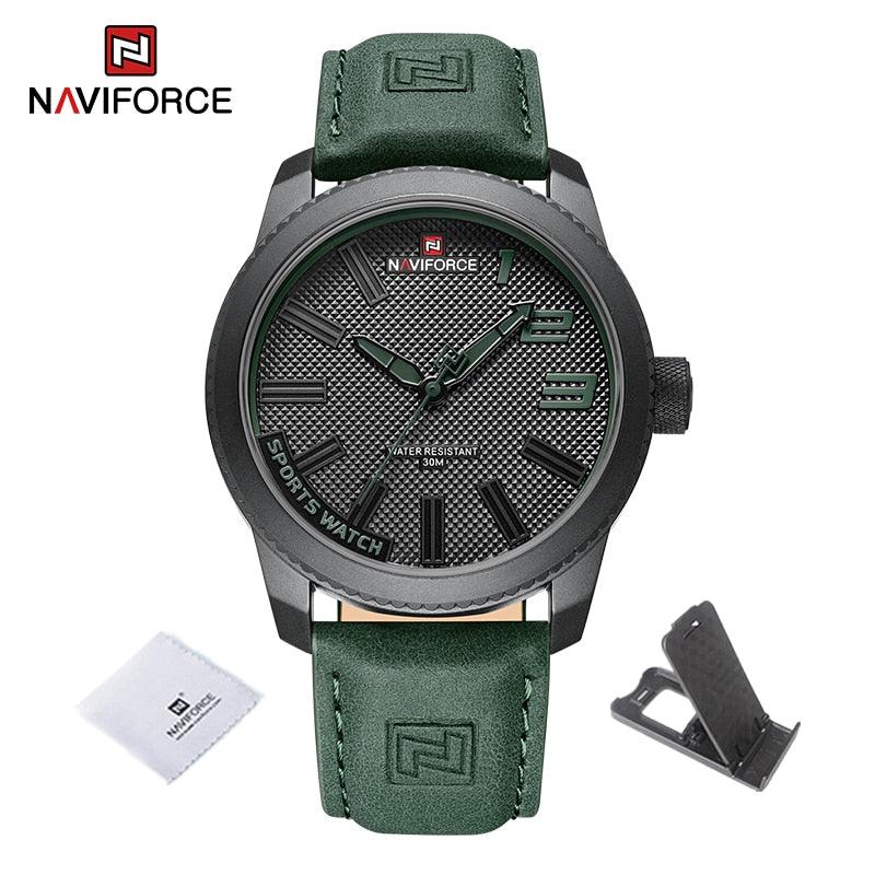 Relógio Militar Masculino Anti-Choque Pulseira de Couro