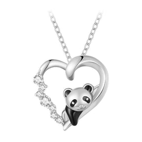 Colar Feminino Panda Prata 925 - Floraza